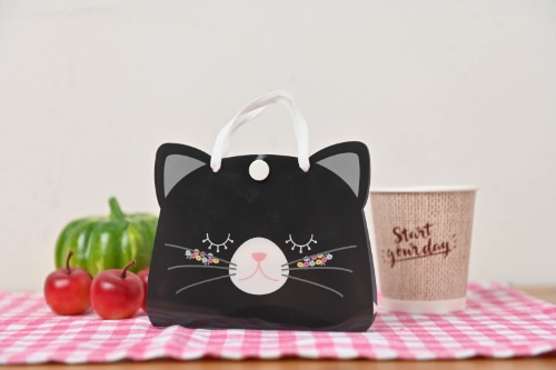 ねこさん ハンドメイド マスク お取り置き マスクケース 抗菌加工 ニューデザイン ネコ型 仮置き かわいい