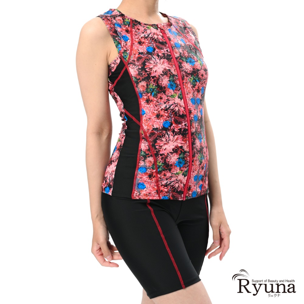 【SALE】【65％OFF】花柄ノースリーブ水着