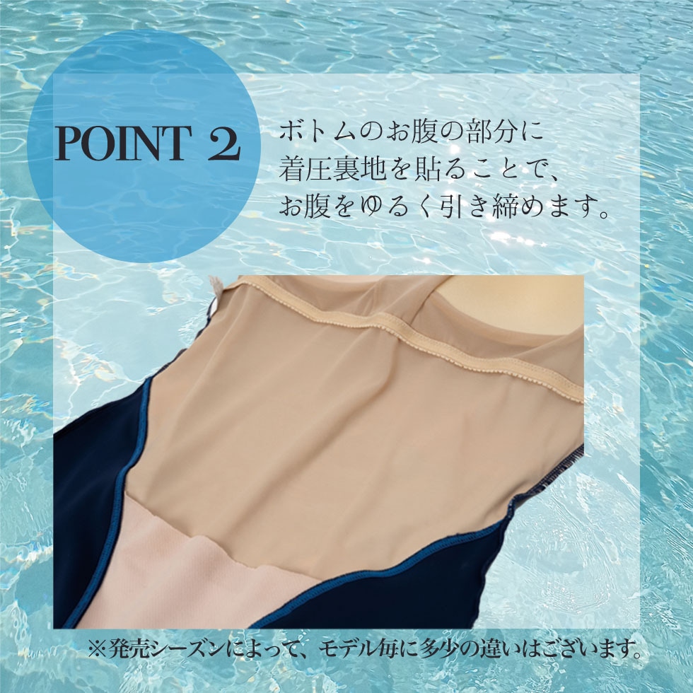 サイドガーベラ柄オールインワン水着大寸