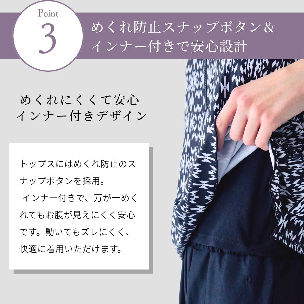【プレゼントあり】体型カバー お腹カバー 下っ腹カバー フィットネス水着 ノースリーブ セパレート フレアデザイン めくれ上がり防止 大きいサイズ 着やすいサイズ リュウナ RYUNA AF2601
