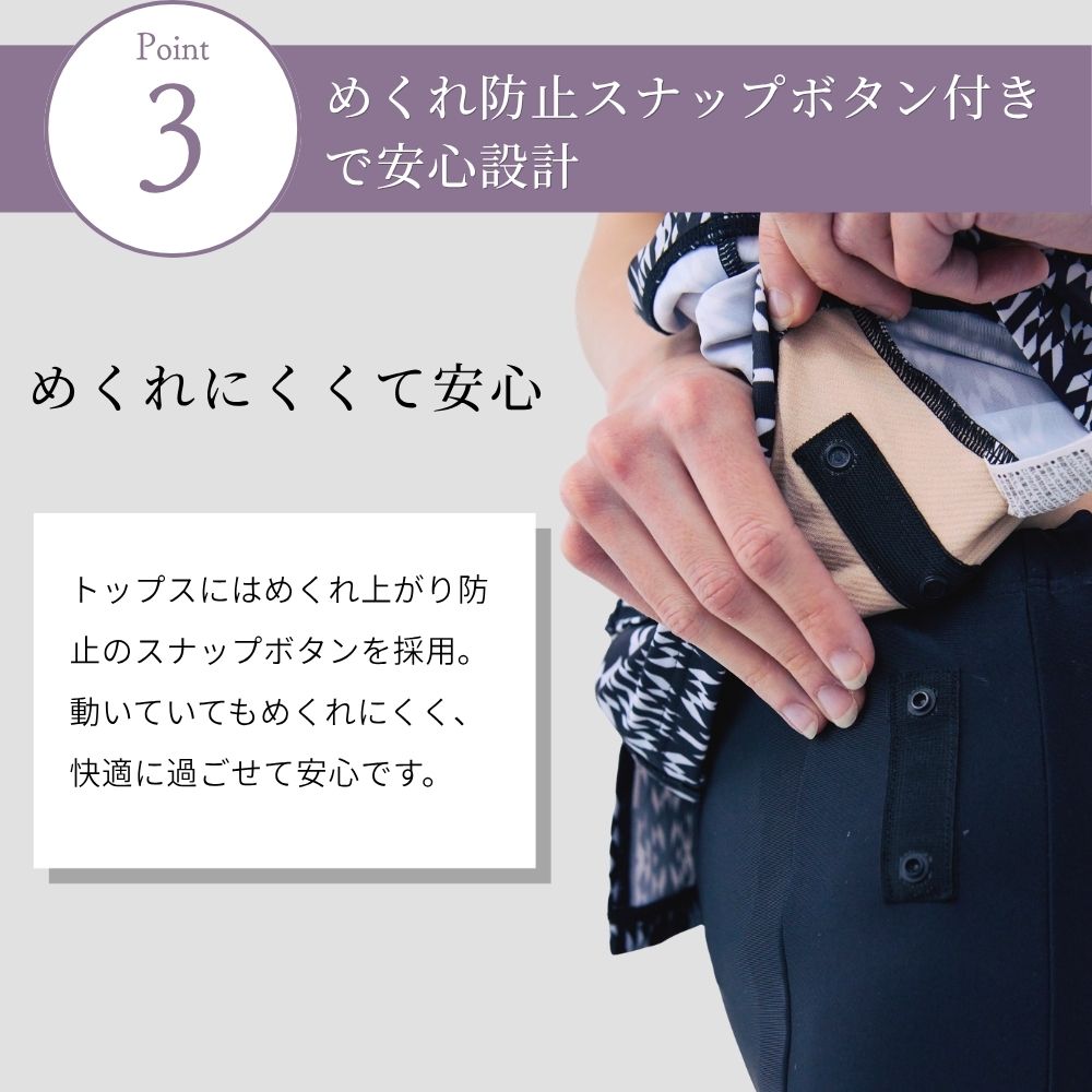 【プレゼントあり】体型カバー 下っ腹カバー 腰カバー フィットネス水着 ノースリーブ セパレート ペプラムデザイン めくれ上がり防止 大きいサイズ 着やすいサイズ リュウナ RYUNA AF2610