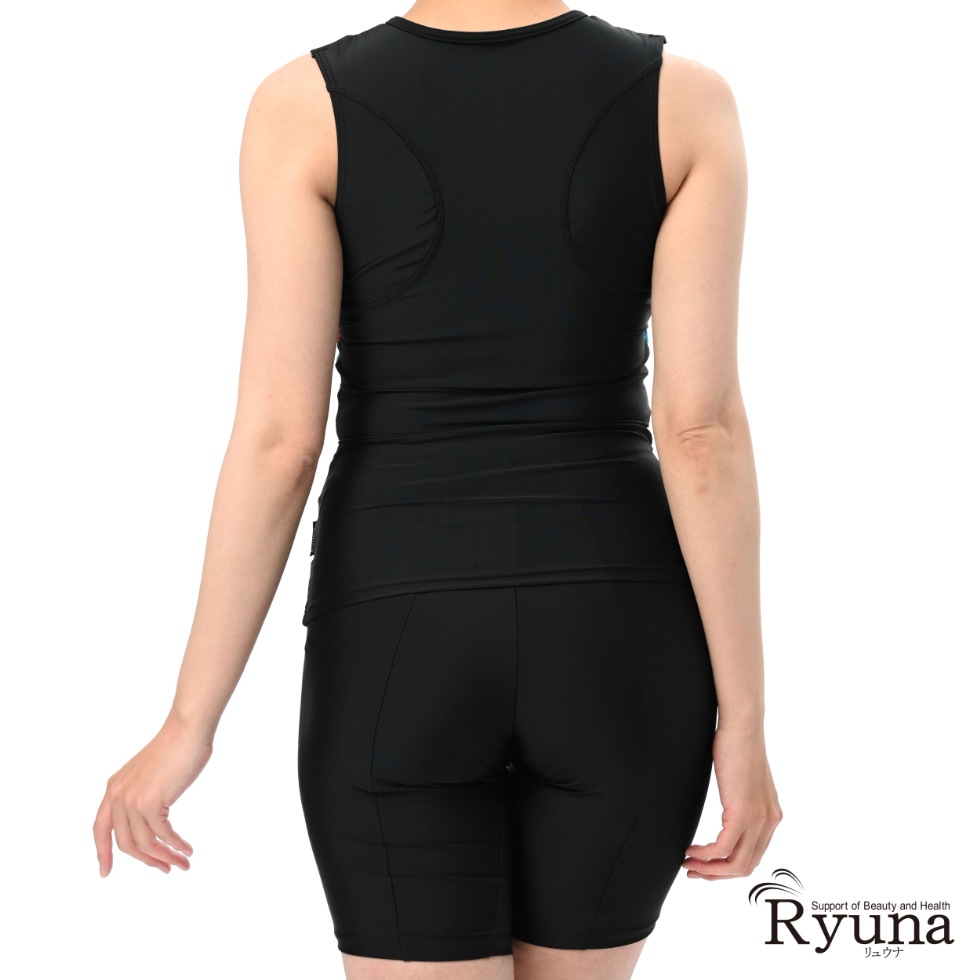 【SALE】【65%OFF】サイドガーベラ柄BT無地ノースリーブ大寸