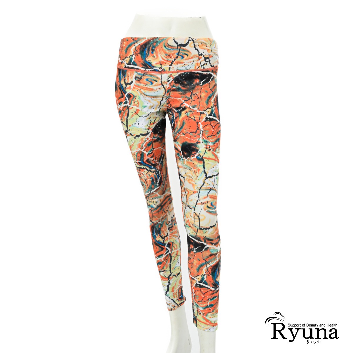 アクアブルーオブティ コラボ 雷柄レギンス RY21K