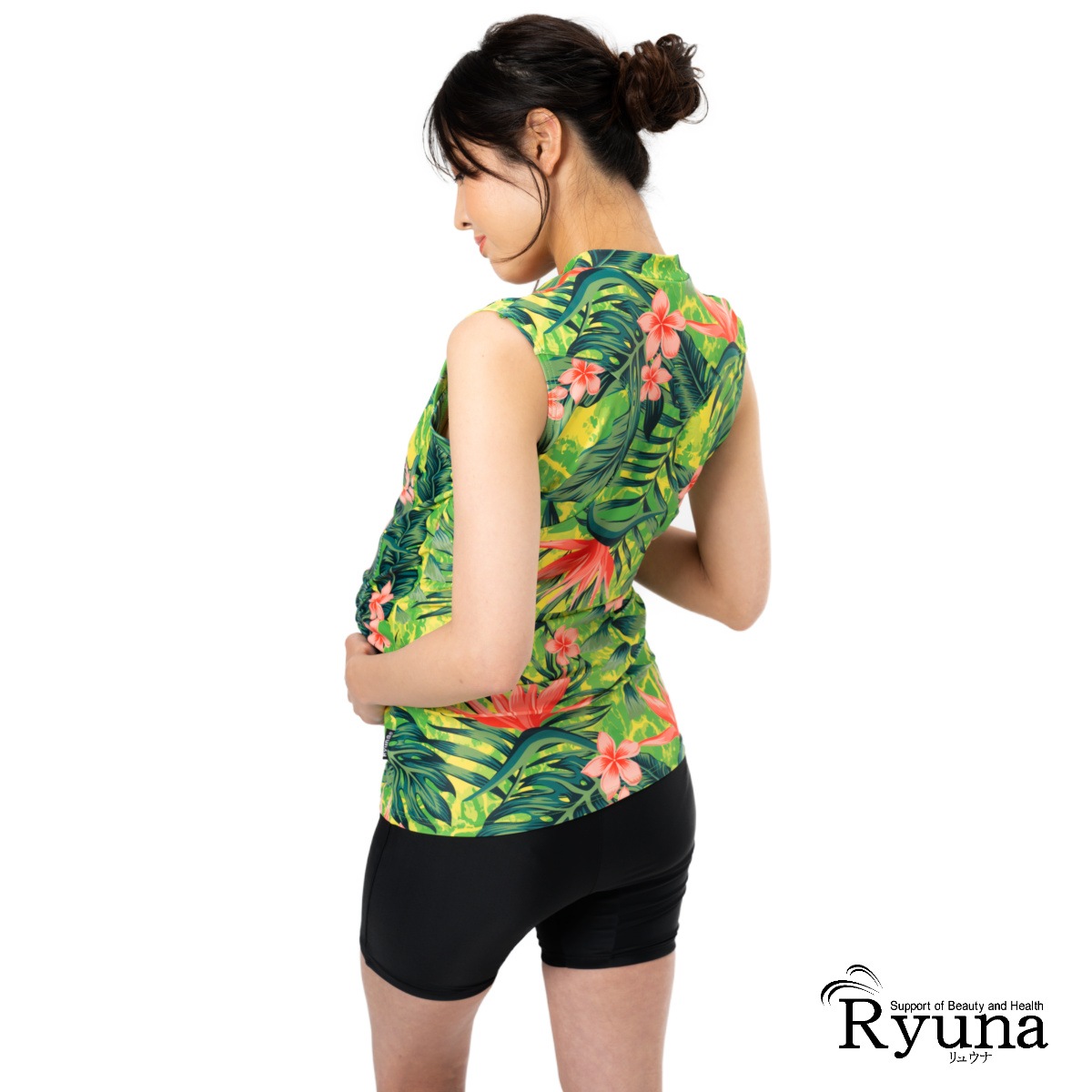 【SALE】【65%OFF】リゾート柄ノースリーブマタニティ水着 SA2112R-MT