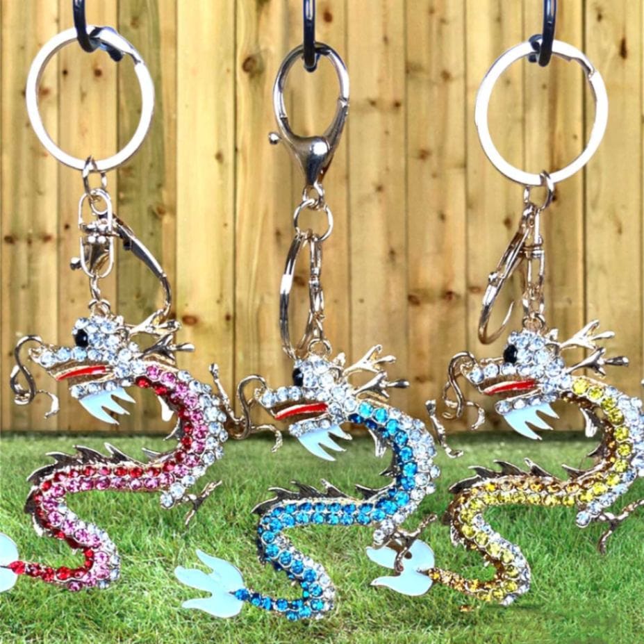 龍神 キーホルダー｜エナメル仕上げのバッグチャーム｜開運・守護