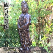 沈香木製 観音菩薩 立像（15cm?60cm）｜天然香木の美しさと慈悲の象徴|木製仏像|仏像