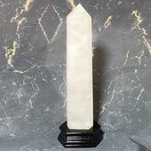 ヒマラヤ水晶 六角柱 大型ポイント原石 高さ30cm｜台座付き 高波動クリスタル 浄化・守護・空間調和に最適なヒーリング天然石