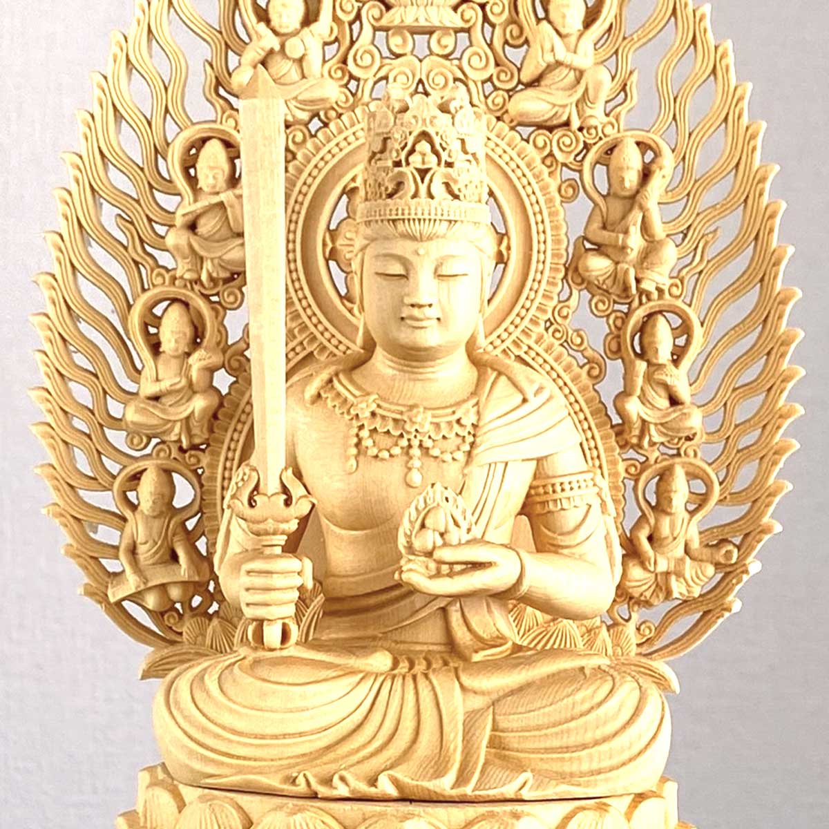修縁堂】仏教工芸品 精密彫刻 メッキ 虚空蔵菩薩 虚空蔵 仏像 古美術品