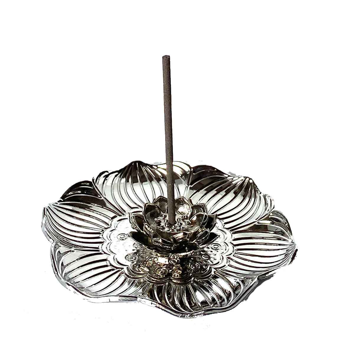 お香立て 銀の皿｜和モダンな香立て・香皿セット（アンティーク調