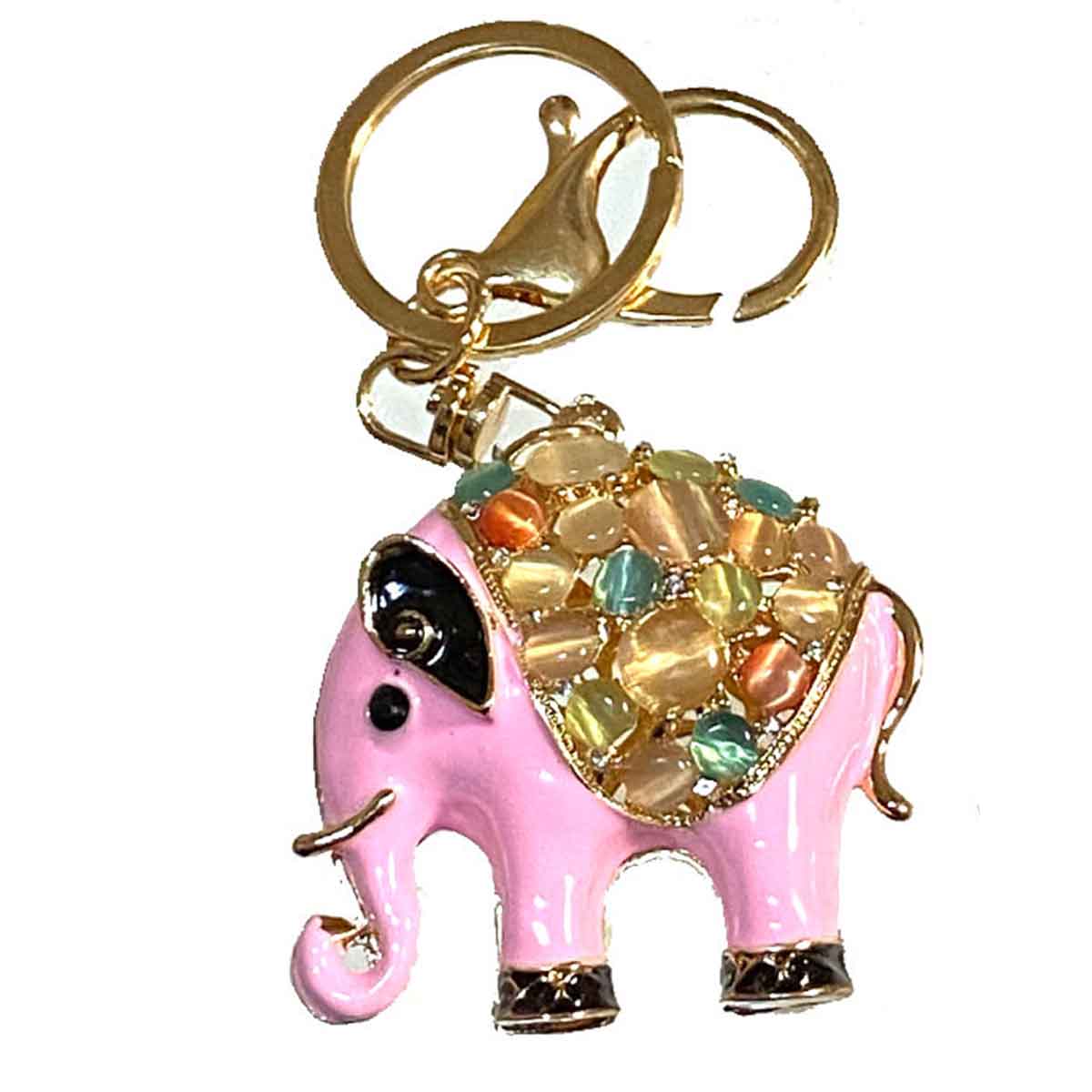 象（ゾウ）キーホルダー Cタイプ｜エナメル仕上げの可愛いバッグ