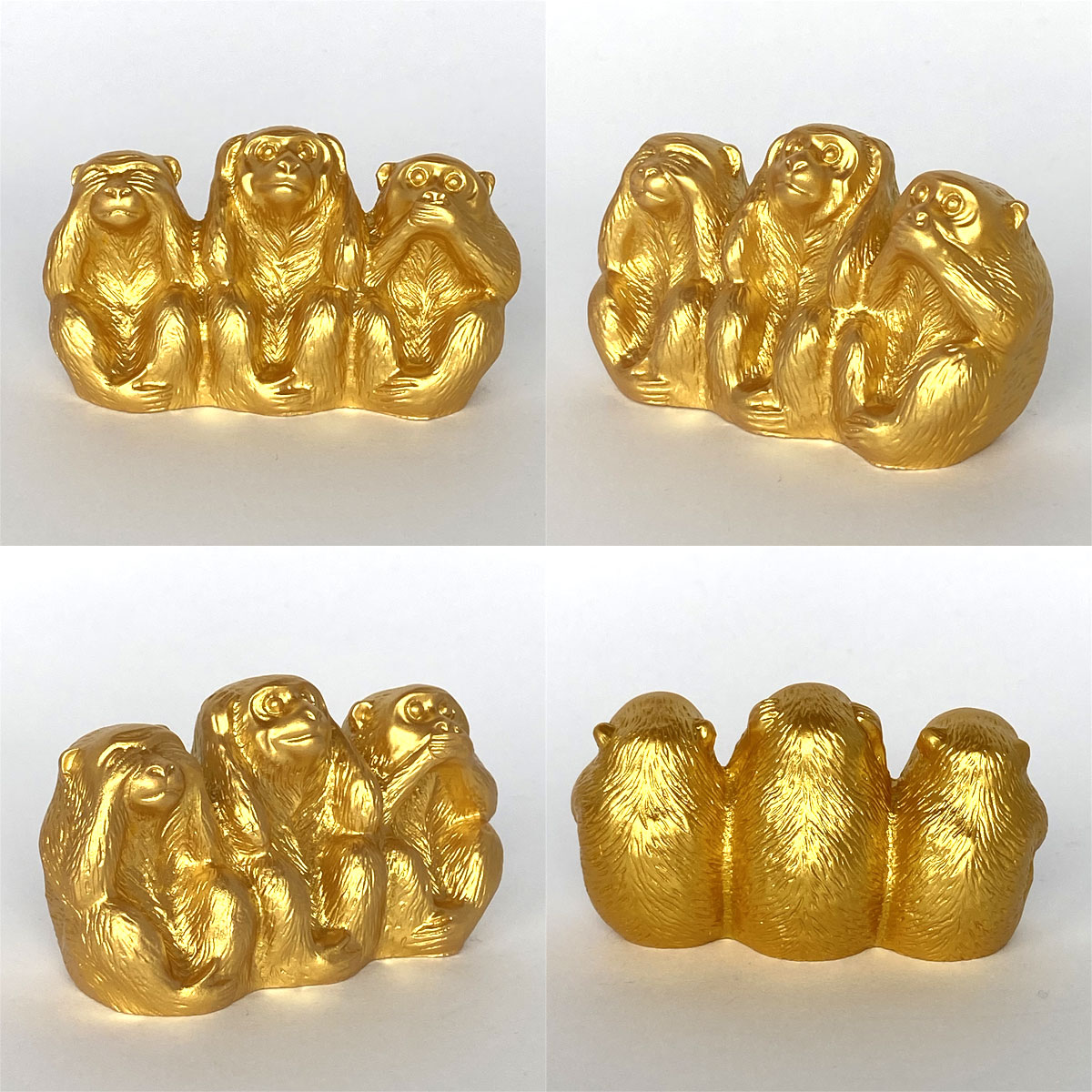 三猿 置物｜見ざる・聞かざる・言わざるの縁起物｜日光東照宮