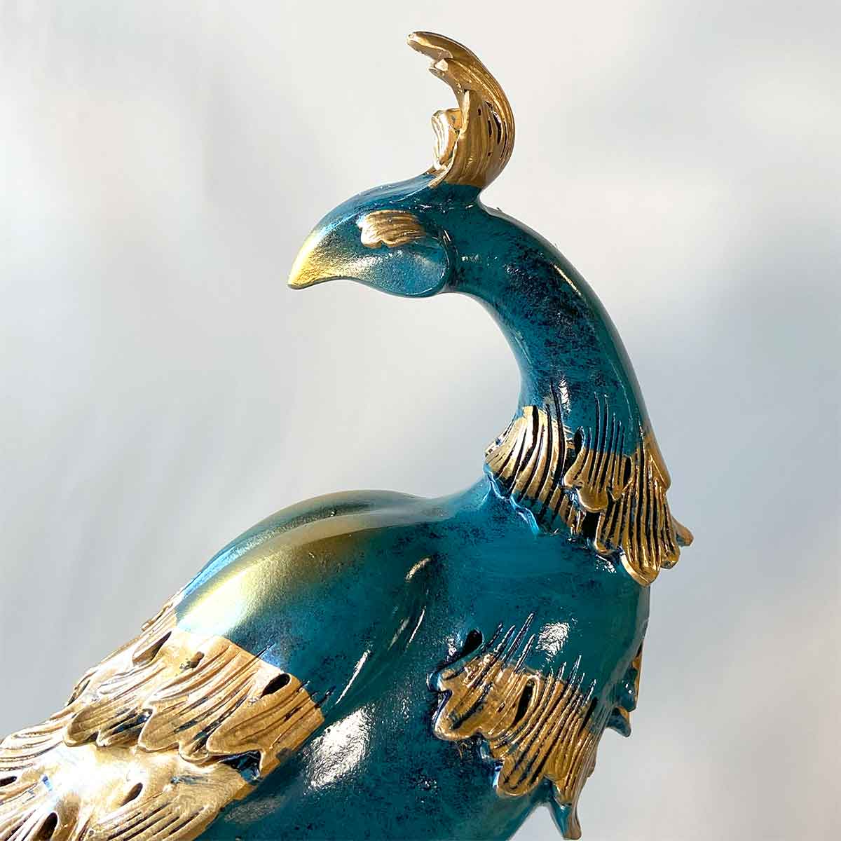 鳳凰の置物（39cm）｜繁栄と再生を象徴する風水インテリア｜金運・家庭