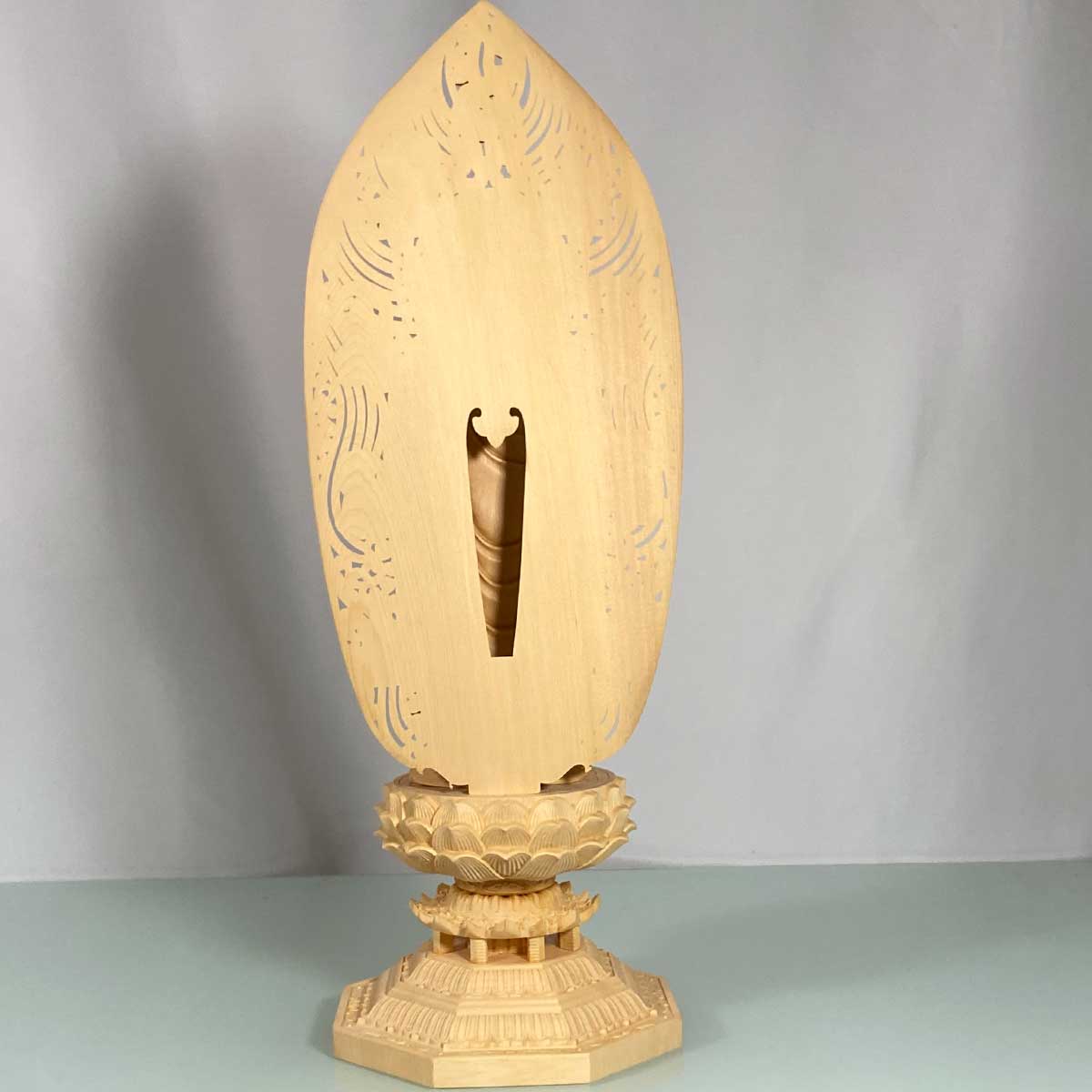 阿弥陀如来 43cm 阿弥陀仏 仏像 浄土宗 時宗 本尊 舟形 飛天 光背 あみ