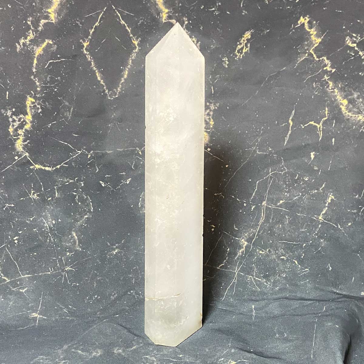 【1点のみ】 ヒマラヤ水晶 六角柱 ポイント ✩.*˚ ヒマラヤ水晶 六角柱 大型ポイント原石 高さ30cm｜台座付き 高波動