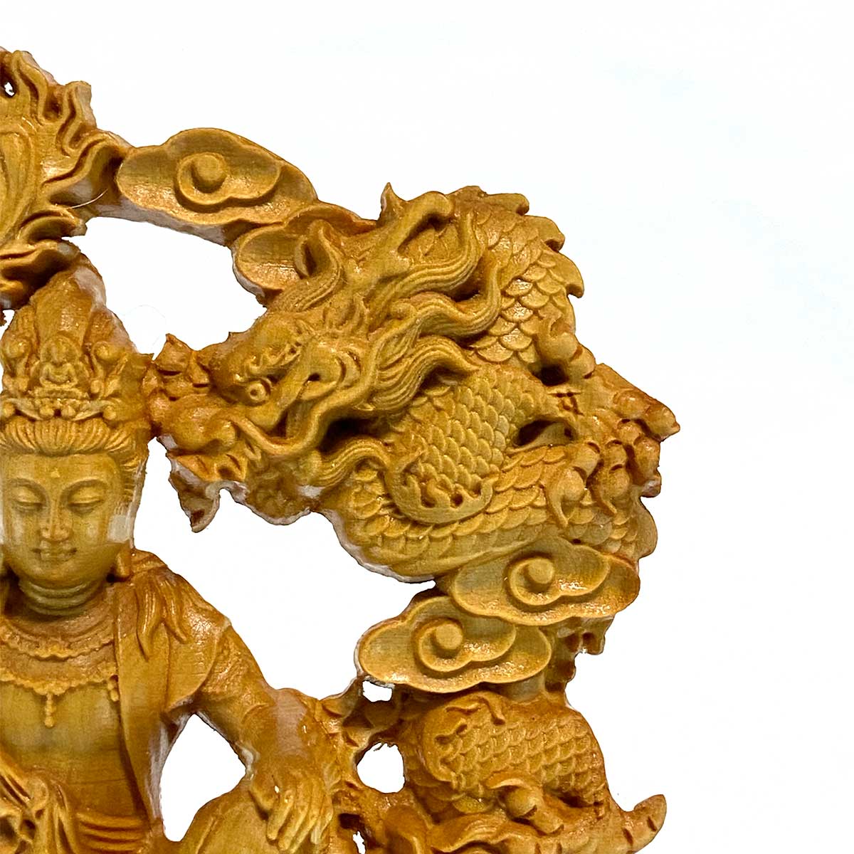 観音菩薩 木彫仏像｜桧木製・金装飾｜観世音菩薩・観自在菩薩｜龍王堂