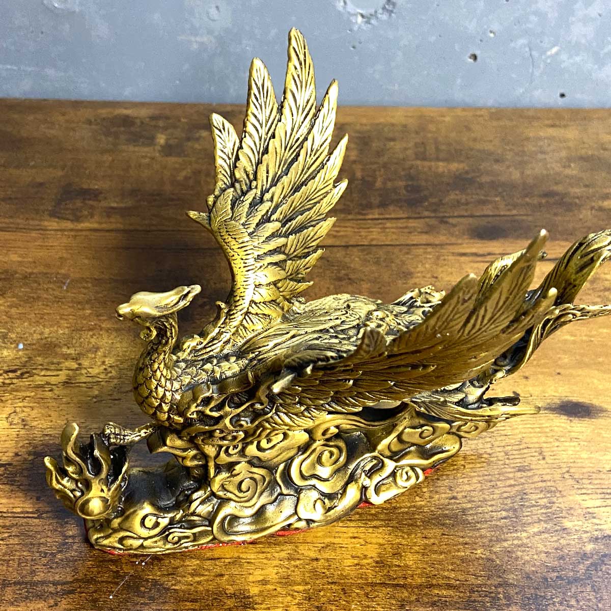 鳳凰 置物 銅製 風水 開運 財運 良縁 成功 運気上昇 高級インテリア