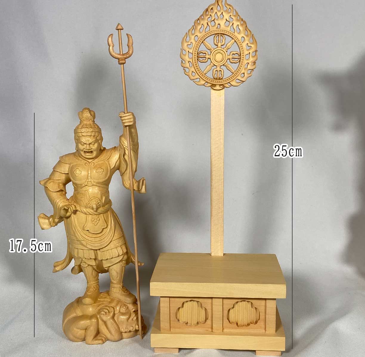四天王 仏像 四体セット】木彫り 四天王像｜持国天 増長天 広目天