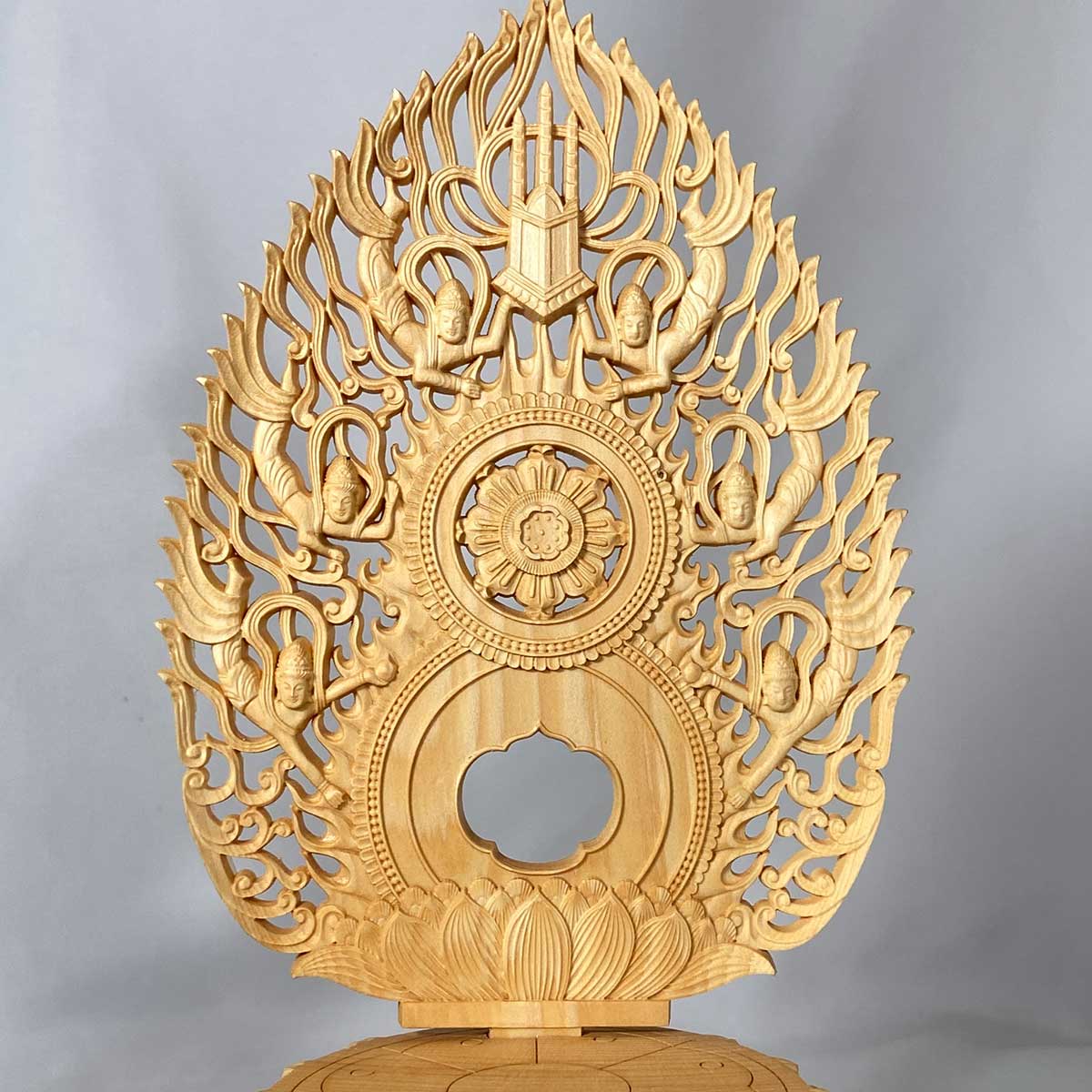 桧木彫刻】薬師瑠璃光如来 薬師如来 仏像 28cm｜病気平癒・健康長寿