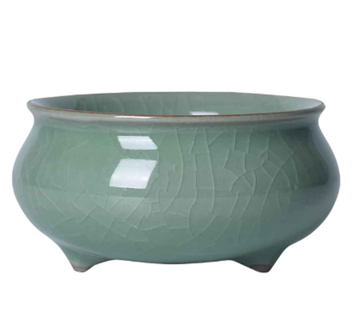 三本足香炉 陶磁器製｜風水開運・浄化・リラックス空間を演出する