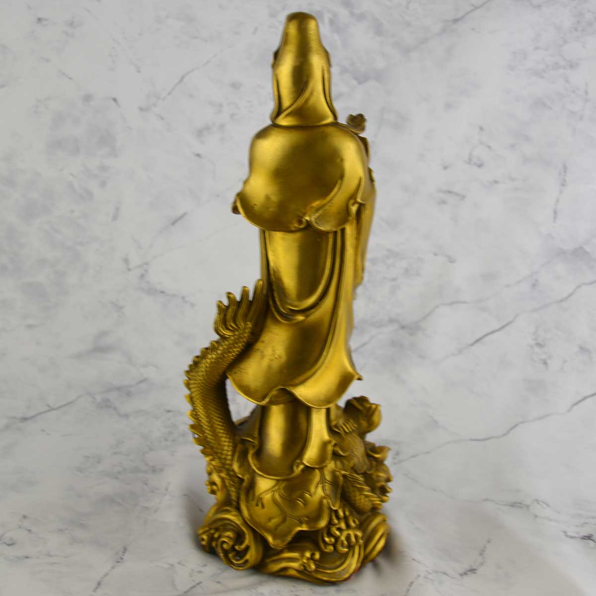 銅製　龍頭観音　仏像　観音像　金属工芸 銅製 龍頭観音 仏像 観音像 金属工芸 龍頭観音 騎龍観音 20cm 小