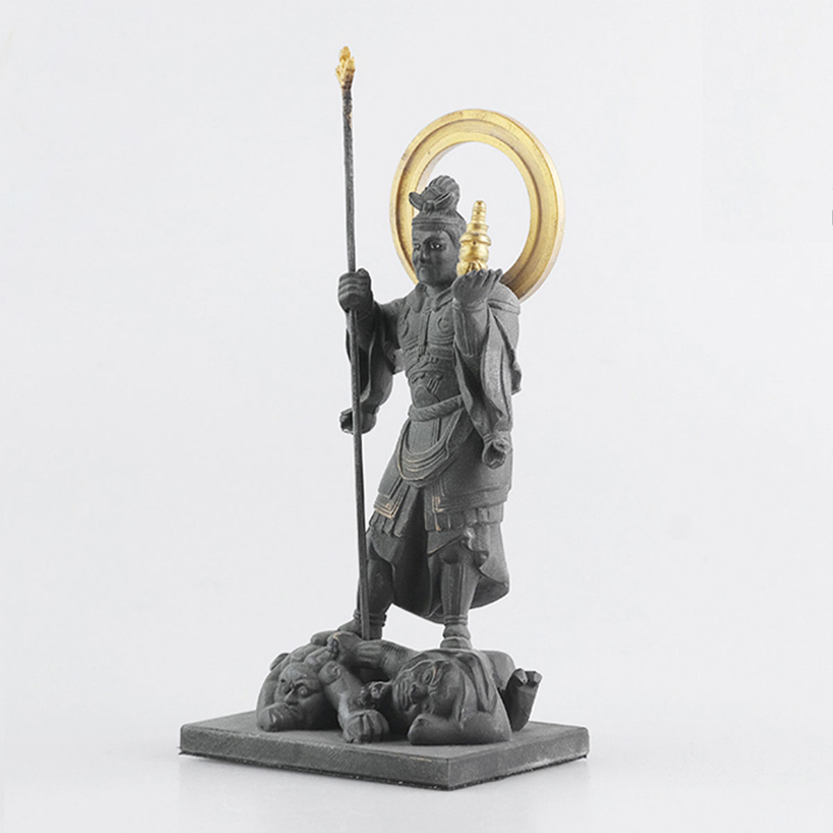 室町 江戸初期 毘沙門天 多聞天 木彫 仏像 毘沙門天（多聞天） - 【海宇工芸館 本店】｜木彫仏像・美術工芸