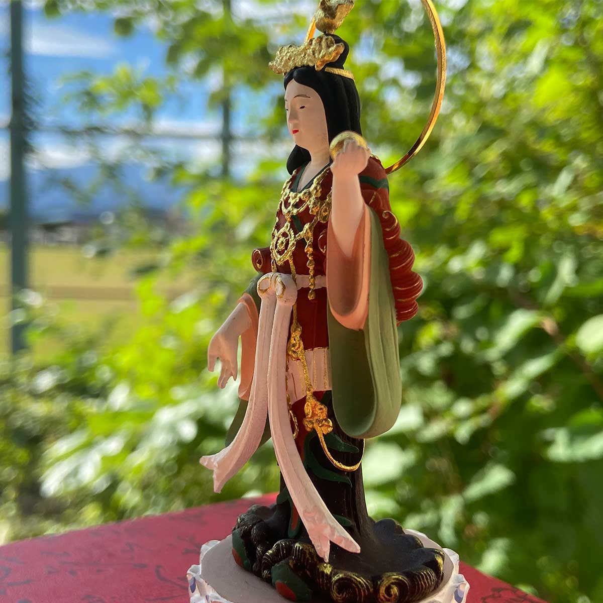 吉祥天（吉祥天女）木彫り仏像｜美・富・繁栄をもたらす福徳の女神