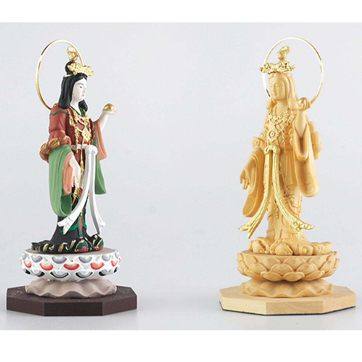 吉祥天（吉祥天女）木彫り仏像｜美・富・繁栄をもたらす福徳の女神