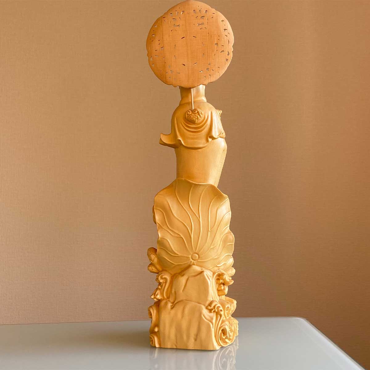 慈母観音 仏像 36cm｜家内安全・子授け・無病息災・安産祈願を願う