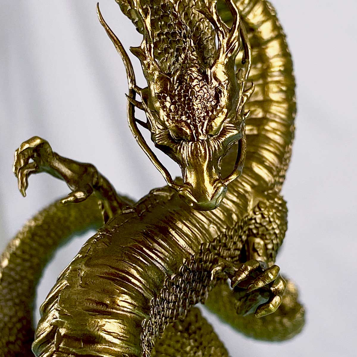 開運 龍 龍神 龍王 ブロンズ製（真鍮製）