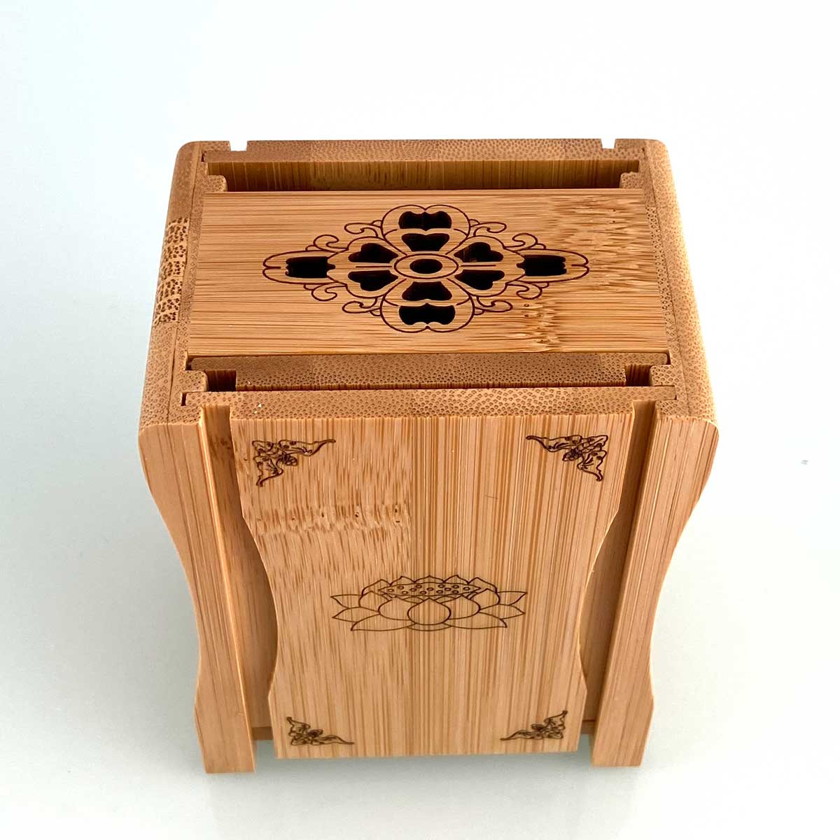 竹製ミニ仏像厨子｜小さな仏像専用ケース・引き出し付き｜インテリアに