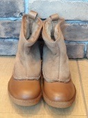 PUNTO PIGROプントピグロ　 LEATHER&SHEEPSKIN SHORT ROPER BOOTS　［送料無料］