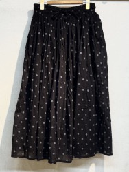 SOIL/ソイル　 COTTON VOILE DOT PRINT GATHERED SKIRT　・　NSL24016　[送料無料]　『ゆうパケット対応』