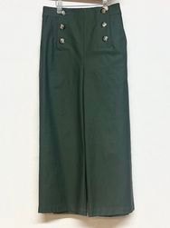 SALE Vent d'ouest/ヴァンドゥエスト　　ムラ糸バックサテンストレッチ マリンワイドパンツ　・　VE16401 