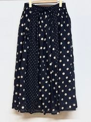 SOIL/롡  80s COTTON VOILE DOT PRINT(PATCHWORK) GATHERED SKIRTNSL25017[̵]ؤ椦ѥåб