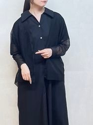 SALE mizuiro-ind./ミズイロインド　　パターン編みVネックカーディガン　・　1-220051　『ゆうパケット対応』