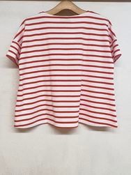 Le minor/ルミノア 　Aラインボーダー半袖Tシャツ　・　LEF231003　『ゆうパケット対応』
