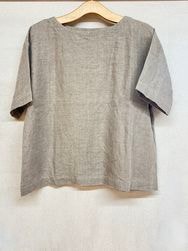 ARMEN/アーメン　LINEN PLAIN  BOAT NECK S/SL SHIRT(OVER DYE)　・　NAM1631LNW　［送料無料］　『ゆうパケット対応』