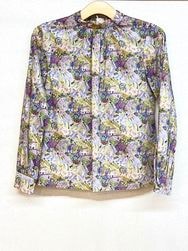 Crespi/クレスピ　 リバティプリントコレクション Botanical Escape/ボタニカルエスケープ スタンドカラーブラウス　・　304-9501　［送料無料］　『ゆうパケット対応』