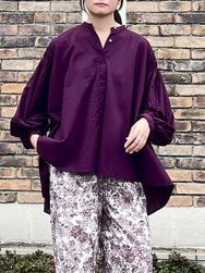 mizuiro-ind./ミズイロインド　 ピンタックパフスリーブシャツ　・　3-230083　［送料無料］ 『ゆうパケット対応』