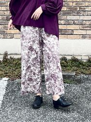 mizuiro-ind./ミズイロインド　　プリントイージーパンツ　・    3-260079［送料無料］