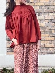 SOIL/롡60s CAMBRIC PLAIN BACK OPENING STAND COLLAR SHIRT2NSL25562̵ ؤ椦ѥåб