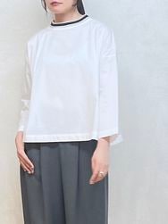 maomade/マオメイド 　ストレッチブロード×ライン入りリブ プルオーバー　・　541301　『ゆうパケット対応』