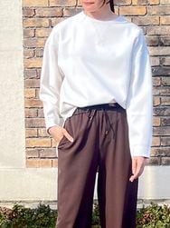 Ma couleur/マ クルール　　 ダブルクロスジョーゼットオーバーサイズプルオーバー　・　J-4810　『ゆうパケット対応』