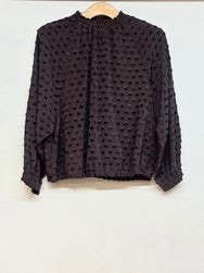 MICHEL BEAUDOUIN/ミッシェルボードワン　ドットツッキリジャガードブラウスプルオーバー　・　MB-B9505　[送料無料]　