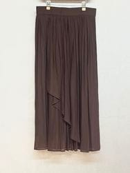 DONEEYU/ドニーユ　 　楊柳ラップ風ギャザースカート　・　U-2251　［送料無料］　『ゆうパケット対応』