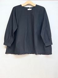 SOIL/ソイル　 40s POPLIN PLAIN HEM FRILL BACK OPENING SMOCK　・　NSL25543　［送料無料］ 『ゆうパケット対応』