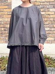 SOIL/롡 40s POPLIN PLAIN HEM FRILL BACK OPENING SMOCKNSL25543̵ ؤ椦ѥåб