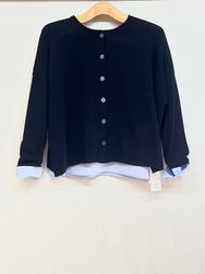 maomade/マオメイド 　やわらかコットンインナーセット 2WAYシンプルニットプルオーバー　・　541147