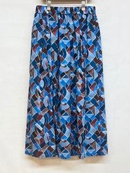 Vent d'ouest /ヴァンドウェスト　　 クラフトマンシップ〈LIBERTY〉タック＆ギャザースカート　・　VE37506　［送料無料］