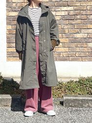 maomade/マオメイド 　ヴィンテージウェザー×袖ニット オーバーサイズマウンテンパーカー　・　541307　［送料無料］